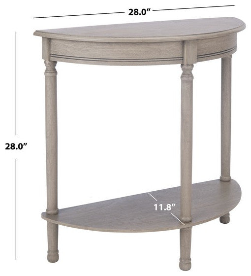 Safavieh Tinsley Half Round Console Table, Greige