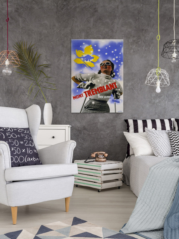 "Mont Tremblant" Painting Print on Wrapped Canvas, 16"x24"