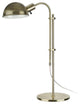 40043, 27" High Modern Adjustable Metal Desk Lamp, Satin Nickel Finish
