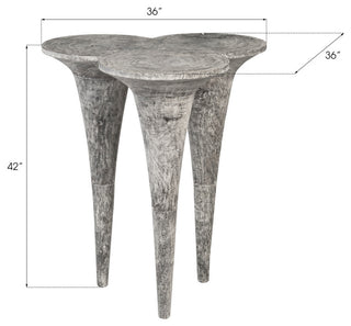 Butterfly Bar Table, Gray Stone