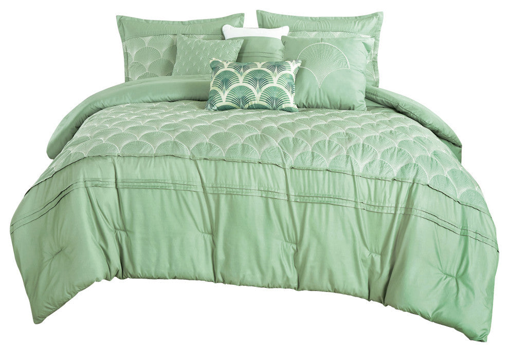 Harlow 7-Piece Comforter Set, Queen