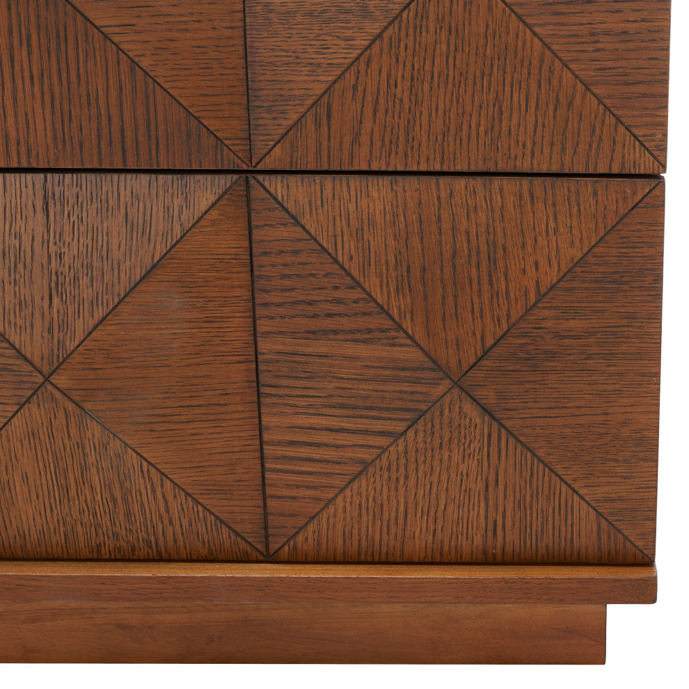 Safavieh Couture Patty 6 Drawer Dresser, Walnut