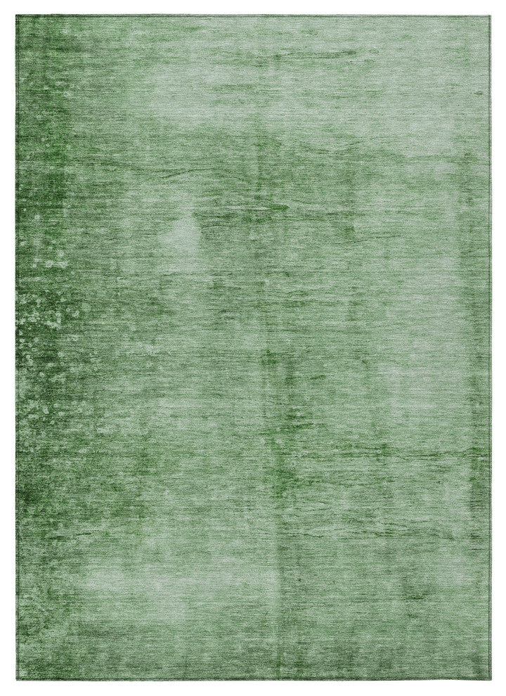Machine Washable Indoor/Outdoor Chantille ACN1884 Green 3' x 5' Rug