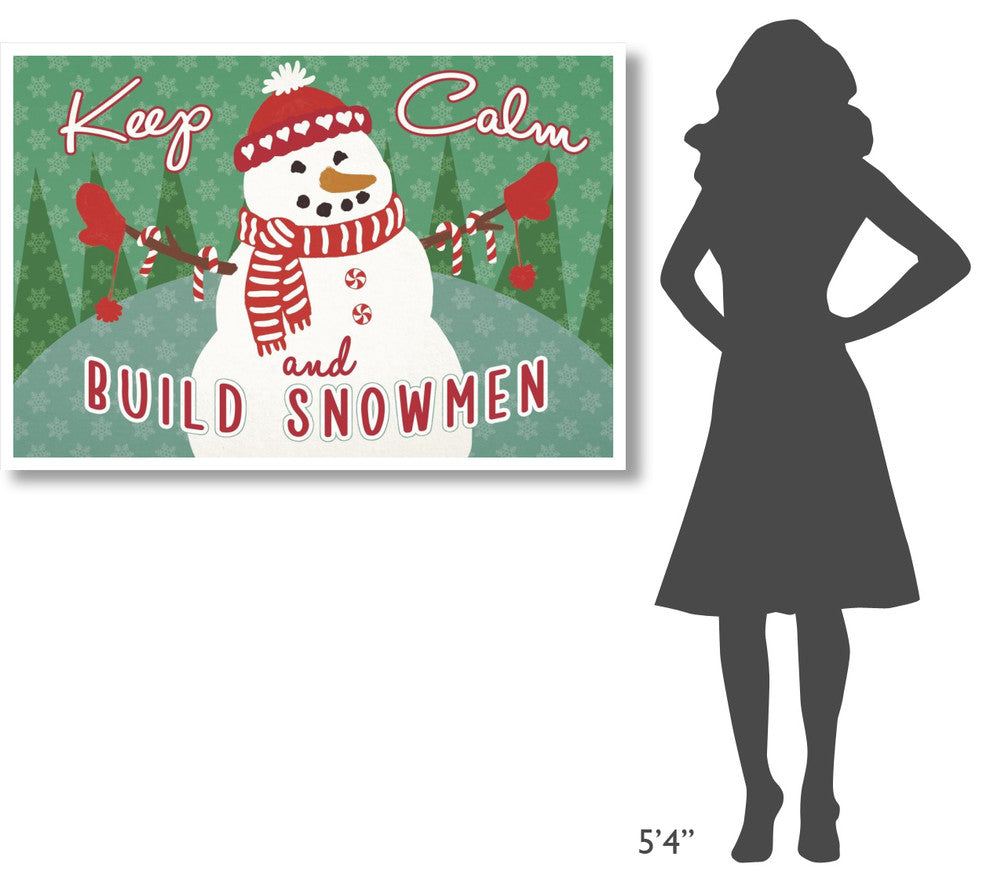 "Retro Christmas II Bright" Digital Paper Print by Janelle Penner, 50"x34"