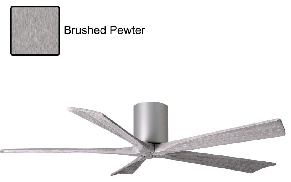 Matthews Fan, Irene-5H Ceiling Fan, Brushed Pewter, 60", Barn Wood