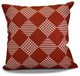 Check It Twice Pillow, Red, 16"x16"