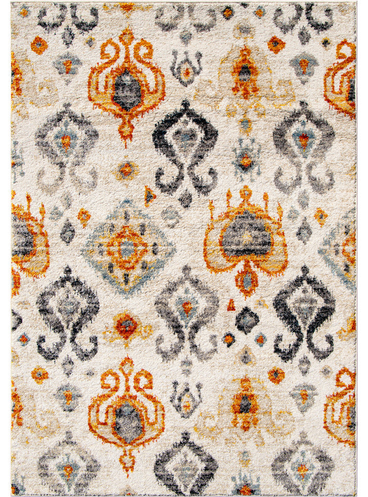 Orian Gemstone Jubilee Beige Area Rug 5'3" x 7'6"