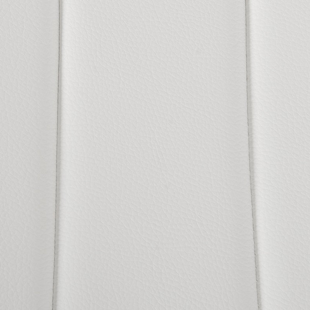 Libby - Modern White Leatherette Dining Chair (Set Of 2)