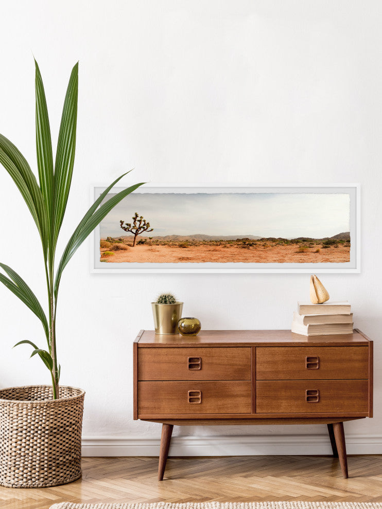 "Dreaming of the Desert" Framed Painting Print, 45x15