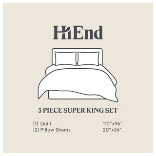 3-Piece Yosemite Western Aztec Reversible Quilt Set, King