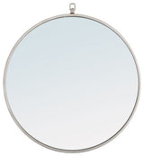 Contemporary Silver Vanity Mirror
