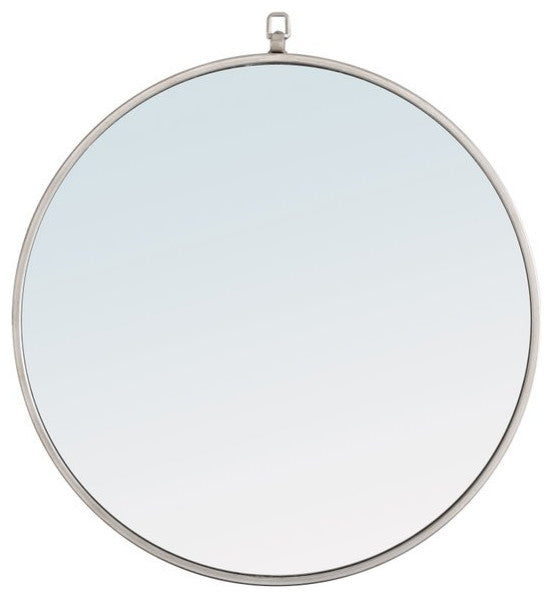 Contemporary Silver Vanity Mirror