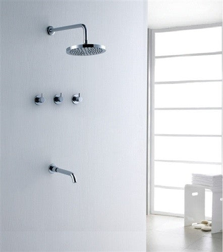 Fontana Oceana Shower Set With Rain Shower Head