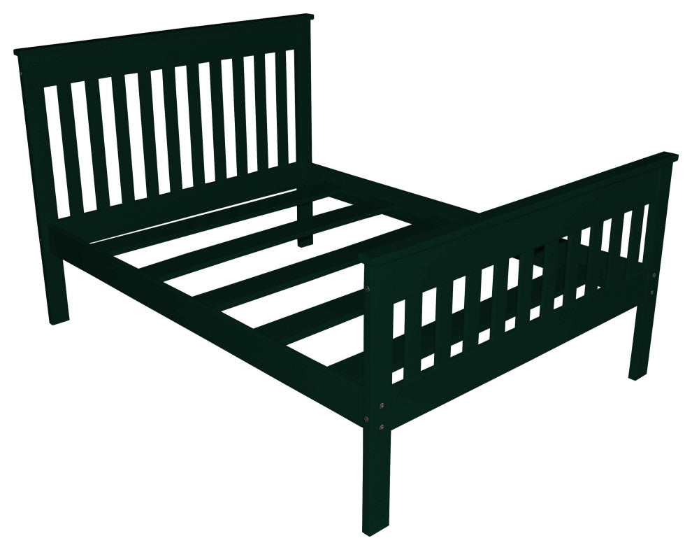 Harmony Bed, Dark Green, Full