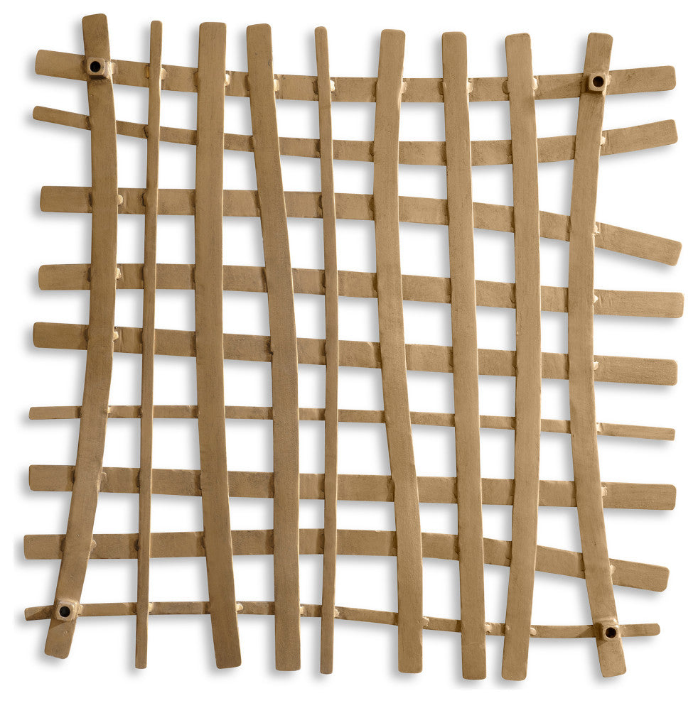 Uttermost 04333 Gridlines Gold Metal Wall Decor