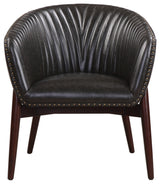 Uttermost 23380 Anders 27 1/2"W Wood Frame Accent Chair - Onyx