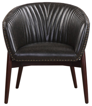 Uttermost 23380 Anders 27 1/2"W Wood Frame Accent Chair - Onyx