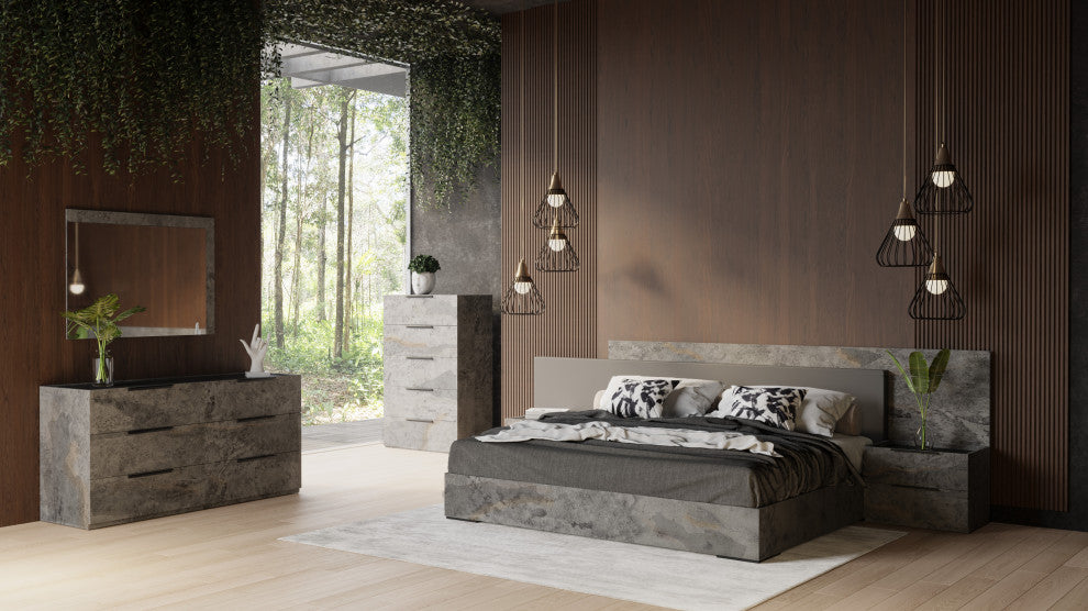 Nova Domus Ferrara Modern Volcano Oxide Grey Chest