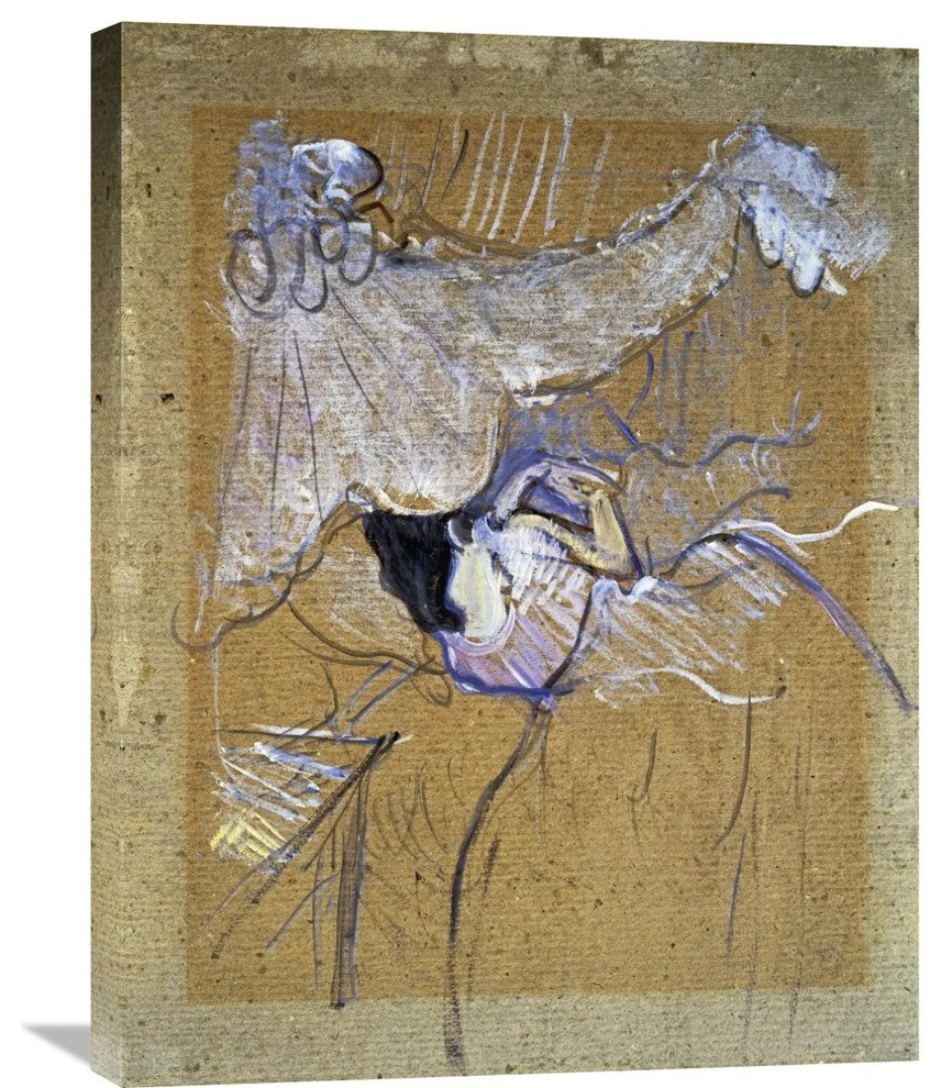 "Au Lit" Stretched Canvas Giclee by Henri Toulouse-Lautrec, 23"x30"