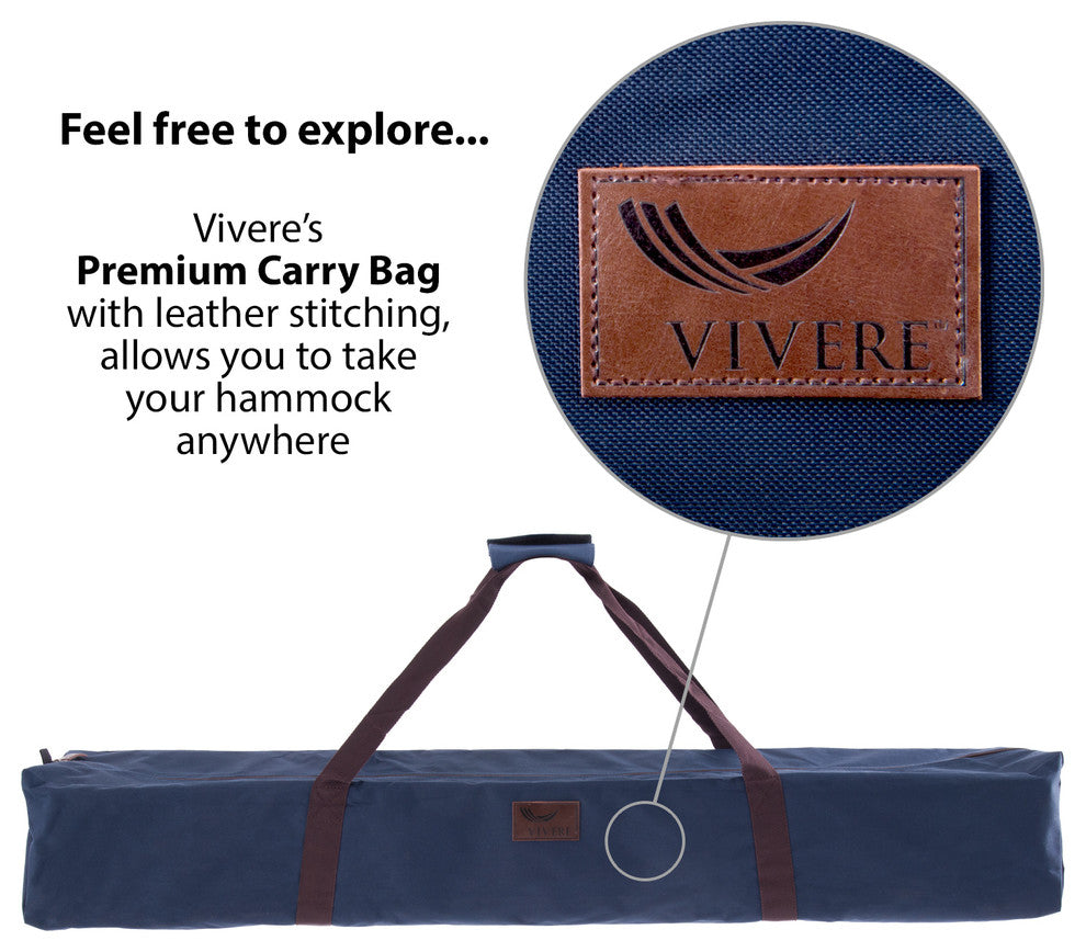 Vivere's Combo Sunbrella 9 Foot Hammock With Stand, Sunset