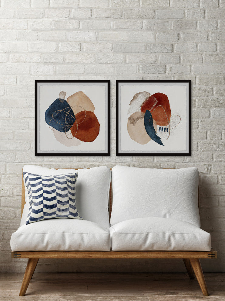Stones of Nobody Diptych, 2-Piece Set, 12x12 Panels