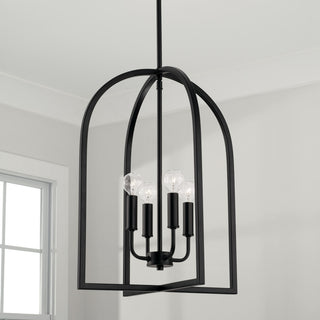 Capital Lighting 548841 Lawson 4 Light 16"W Multi Light Pendant - Matte Black