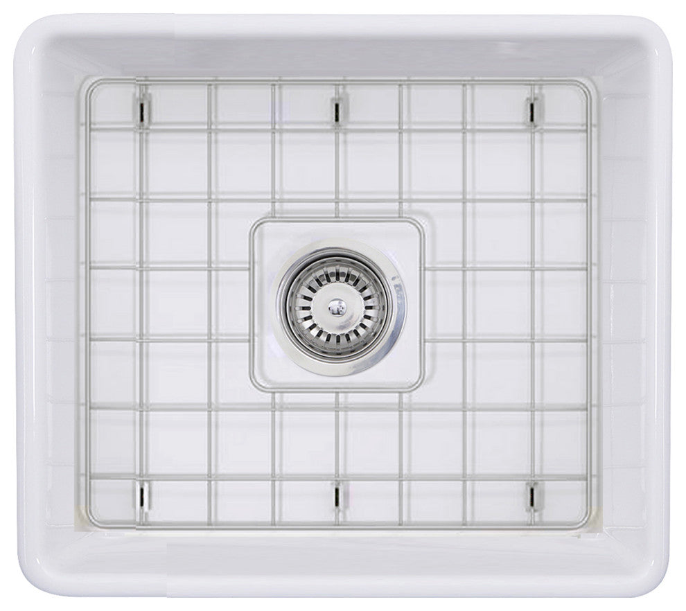 Nantucket Sinks 20" Fireclay Farmhouse Kitchen Sink