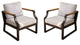 Trouvaille Outdoor Patio Conversation Single  Chair, Set of 2