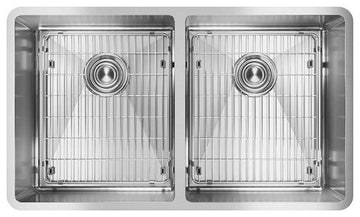 ECTRU31179TC Crosstown Stainless Steel 31-1/2" Double Bowl Undermount Sink Kit
