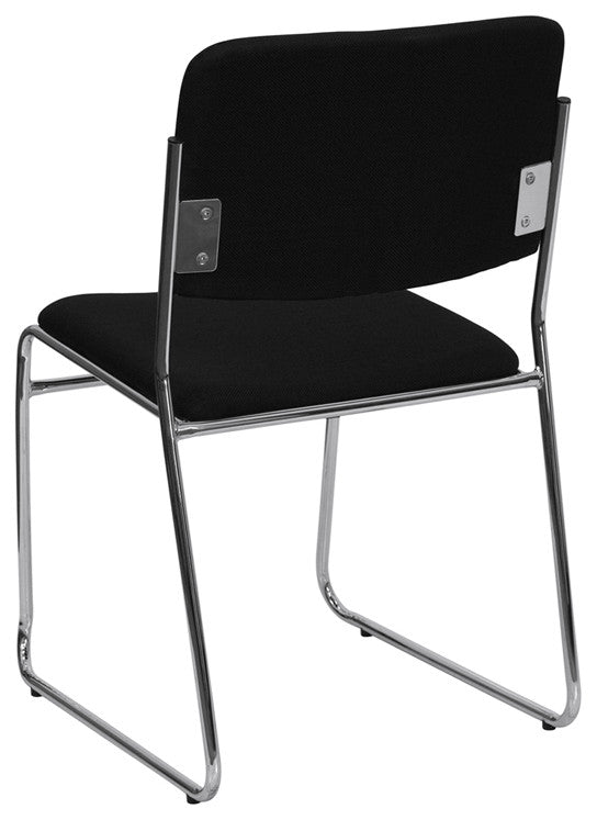 Black Fabric Stack Chair