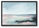 Soft Coastal Ocean Green 2 20x30 Black Floating Framed Canvas