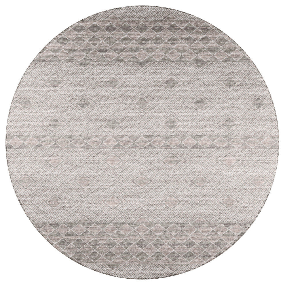 Indoor/Outdoor Sedona SN1 Sage Machine Washable 10' x 10' Round Rug