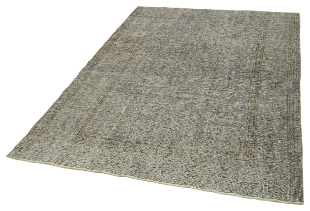 Rug N Carpet - Handwoven Anatolian 5' 2'' x 7' 9'' Antique Over dyed Rug