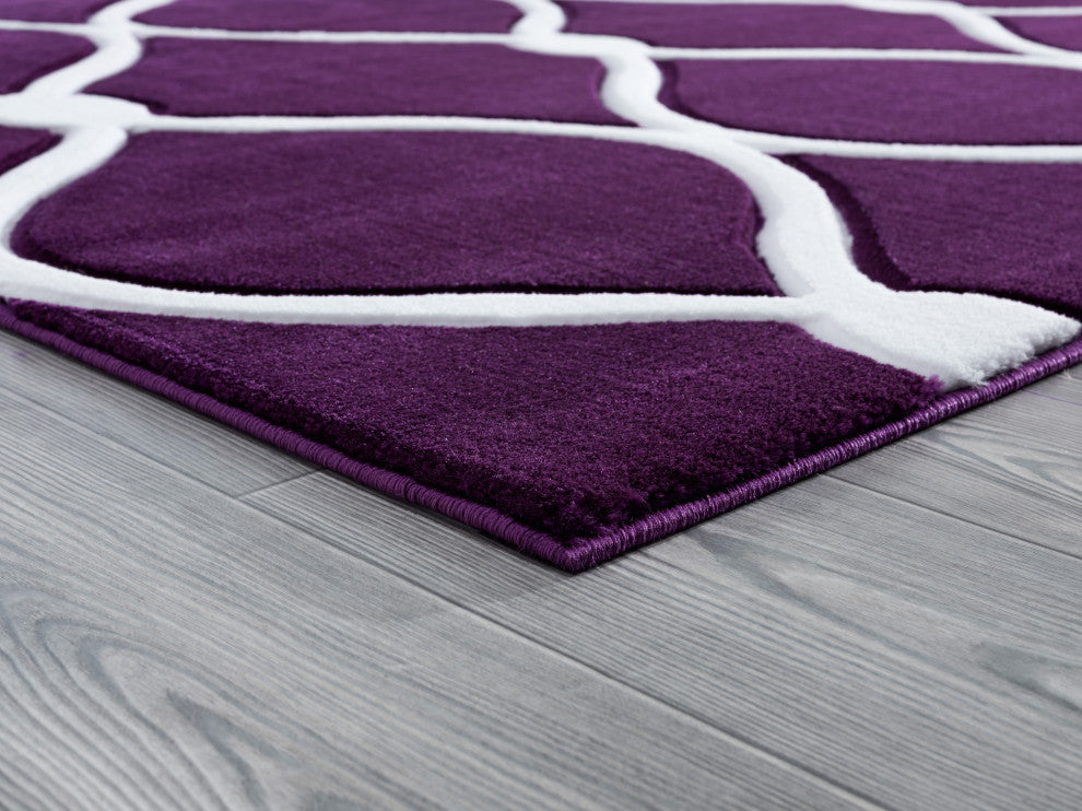 United Weavers Bristol Rodanthe Plum Area Rug 7'10x10'6