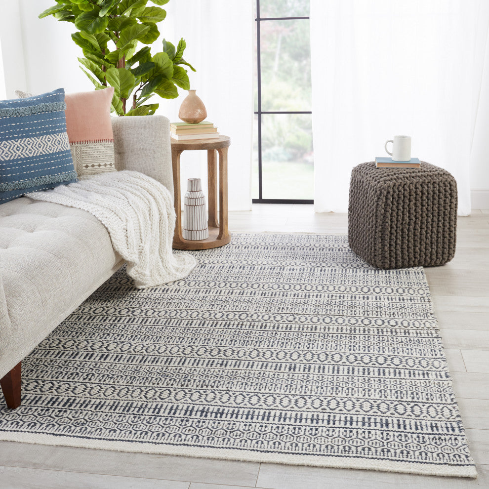 Jaipur Living Galway Natural Trellis Area Rug, Slate/Ivory, 10'x14'