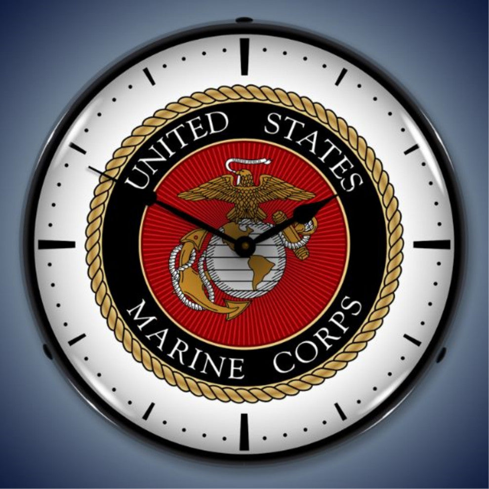 USA710130 US Marine Corps Clock