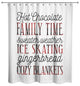 Plaid Winter Things 71x74 Shower Curtain