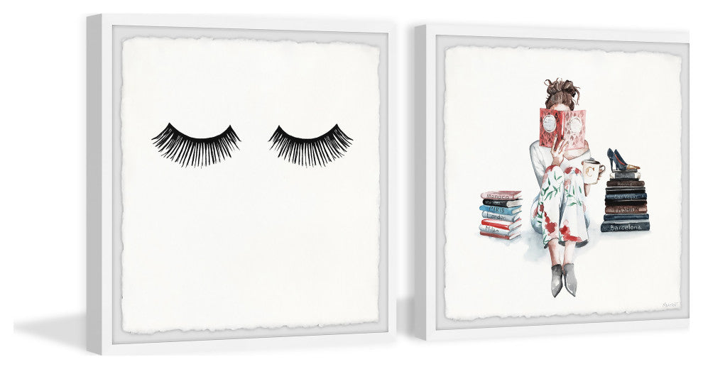 Model to Be Diptych, 2-Piece Set, 18x18 Panels