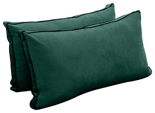STYLE V2 Full Velvet ContrastPipe Indoor Daybed Bolster Pillow |COVER ONLY|AD317