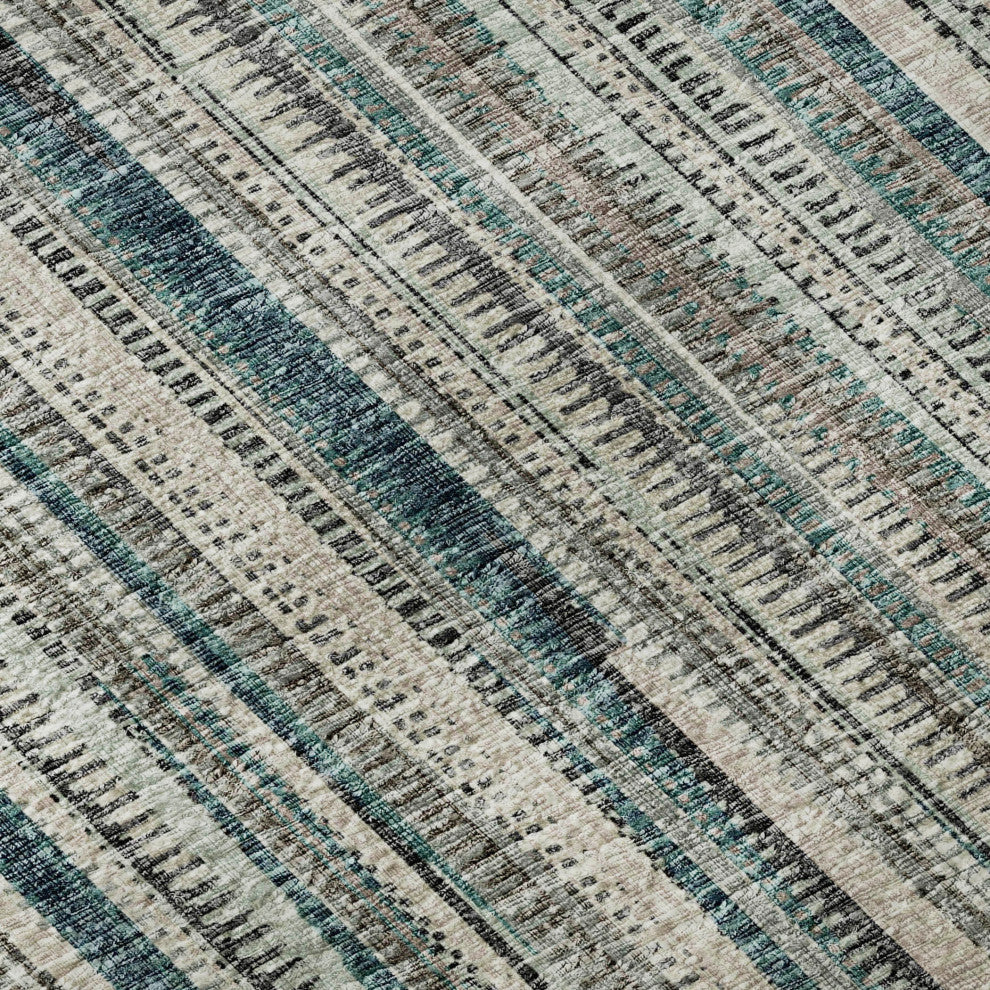 Premium Machine Washable Mayfield AMF31 Peacock 8' x 10' Rug