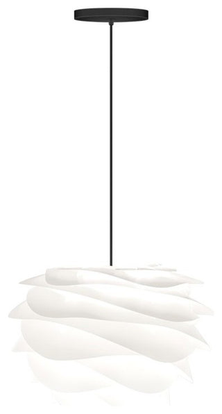 Carmina Hardwired Pendant, Black/White
