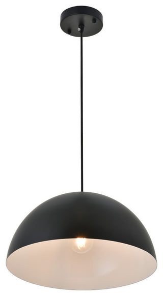 Black Finish 1-Light Pendant