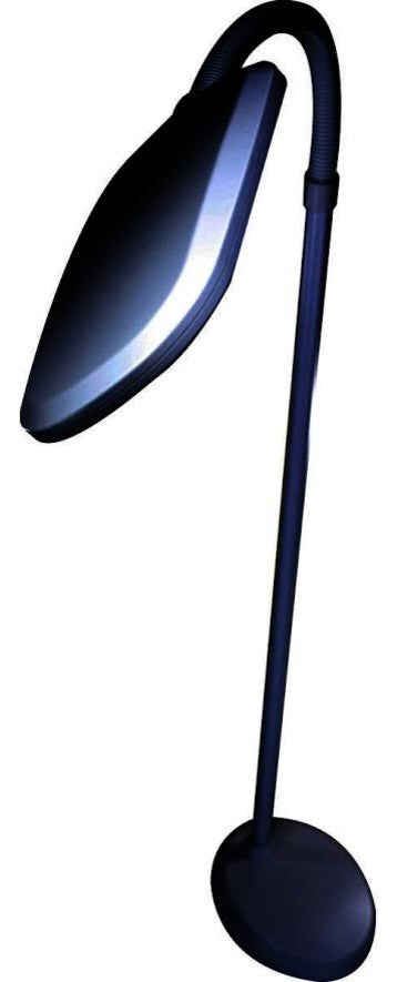 Slim Design LED Bright Reader Natural Daylight Full Spectrum Floor Lamp Black