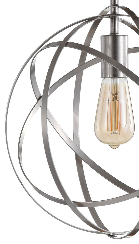 Alma 13" Metal LED Flush Mount, Nickel