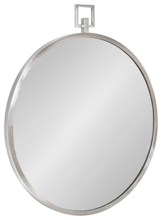 Tabb Round Framed Mirror, Silver 24x28
