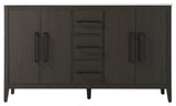 Home Living 60" Double Bathroom Vanity, Mocha Brown