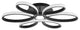 1-Light Modern Linear LED Flush Mount Light Ceiling Light, Black