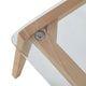 LeisureMod Marsden Modern Dining Side Chair With Beech Wood Legs, Natural Wood