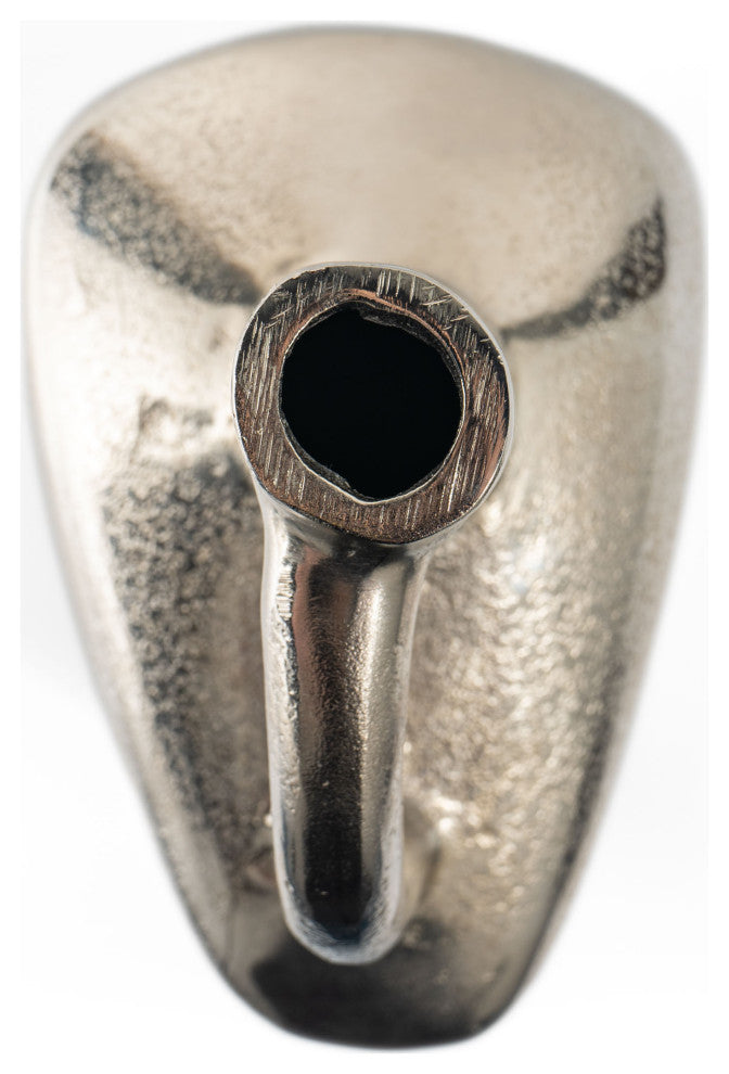 Macrae Metal Table Vase, Large Silver