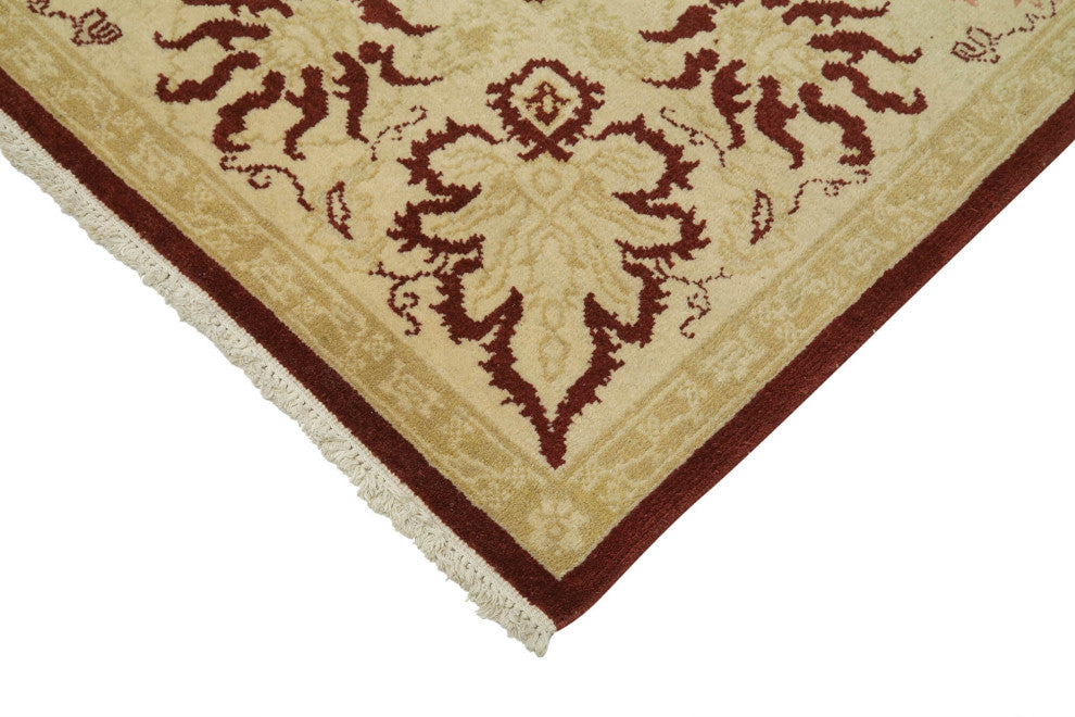 Rug N Carpet - Handwoven Oriental 9' 2" x 11' 11" Wool Oushak Area Rug